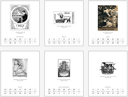 Hunde-Exlibris / Exlibris-Hunde. Der Exlibris-Kalender für Hundefreunde 2027