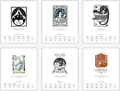 LesenLesenLesen. Der Exlibris-Kalender für Bücherfreunde 2027